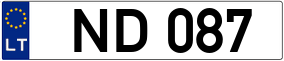 Trailer License Plate